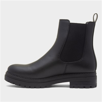 Womens Black Ankle Chelsea Boot