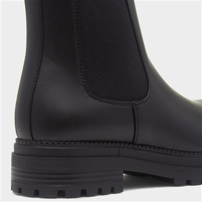 Womens Black Ankle Chelsea Boot