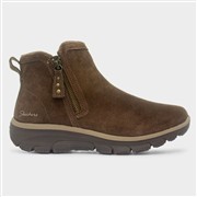 Skechers Easy Going Womens Brown Leather Boot (Click For Details)