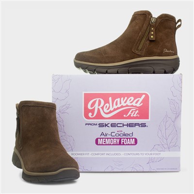 Easy Going Womens Brown Leather Boot