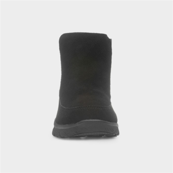 Easy Going Womens Black Leather Boot
