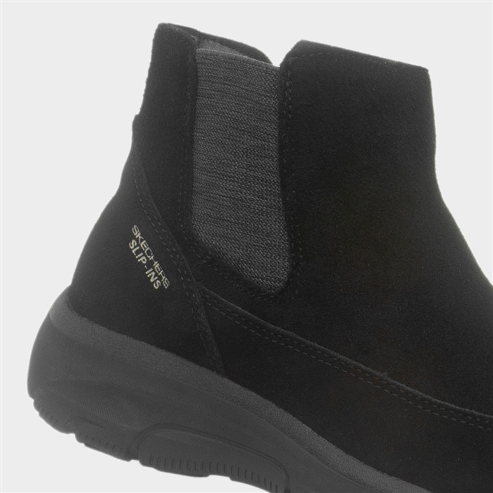 Easy Going Womens Black Leather Boot