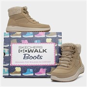 Skechers On The Go Stellar Womens Tan Zip Up Boot (Click For Details)
