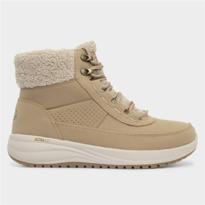 On The Go Stellar Womens Tan Zip Up Boot