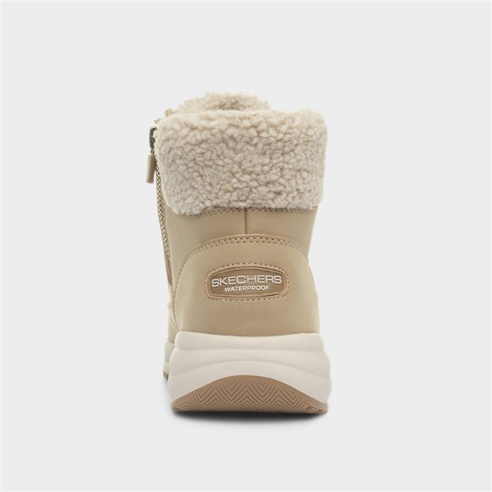 On The Go Stellar Womens Tan Zip Up Boot