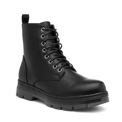 black boots womens lace up