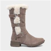 Hush Puppies Saluki Womens Taupe Boot (Click For Details)