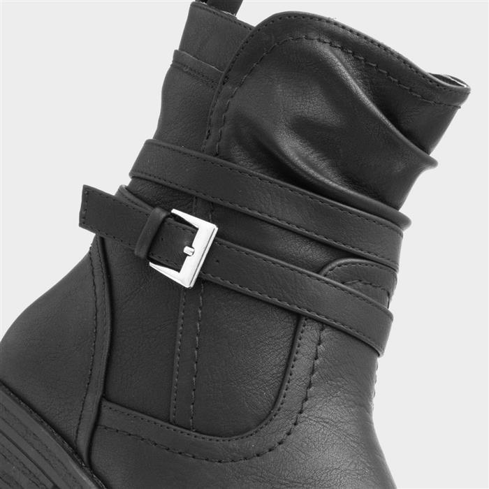 Calgary Womens Black Ankle Boots