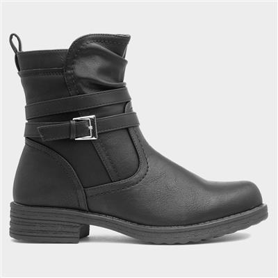 Calgary Womens Black Ankle Boot