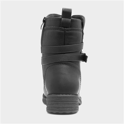 Calgary Womens Black Ankle Boots