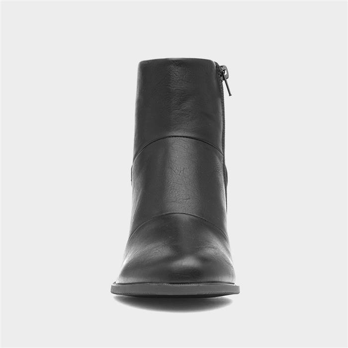 Madrid Womens Black Heeled Boot