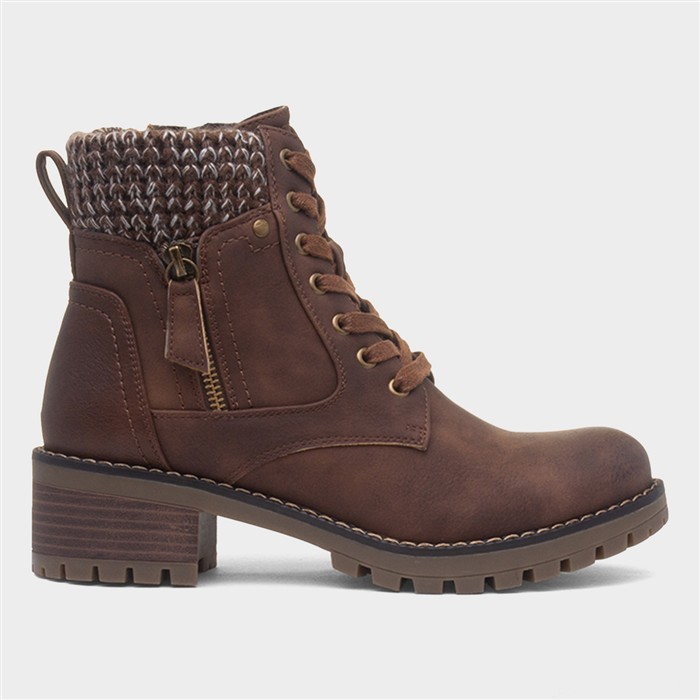 Faroe Womens Brown Ankle Boot