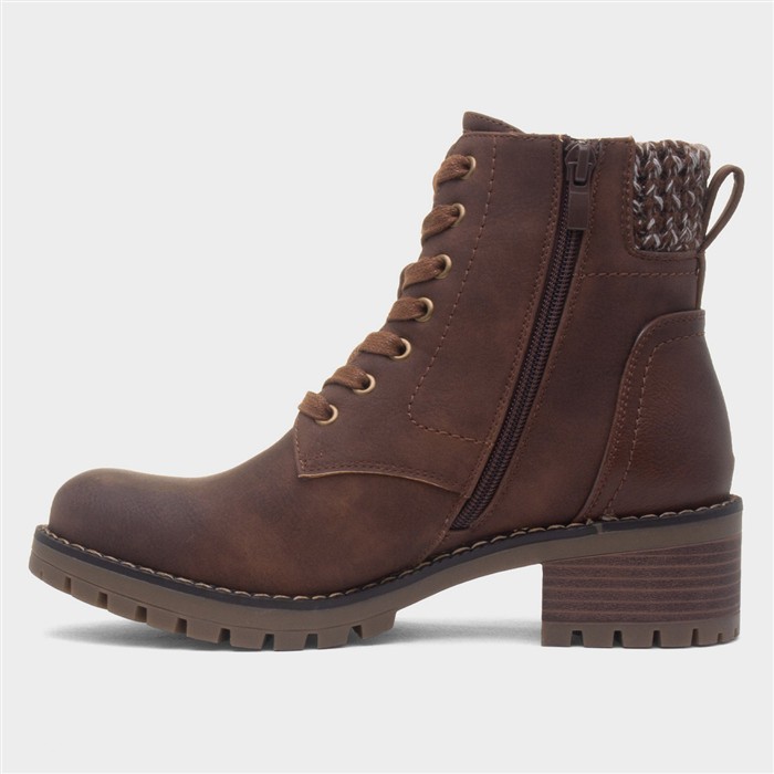 Faroe Womens Brown Ankle Boot