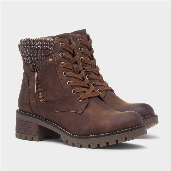 Faroe Womens Brown Ankle Boot