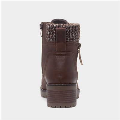 Faroe Womens Brown Ankle Boot