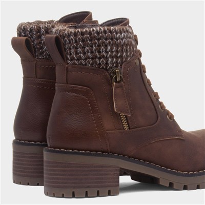 Faroe Womens Brown Ankle Boot