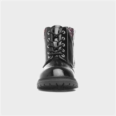 Montreal Womens Black Ankle Boot