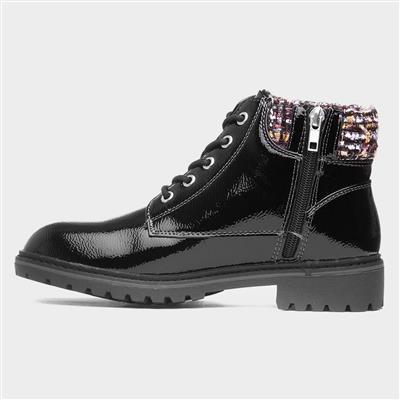 Montreal Womens Black Ankle Boot