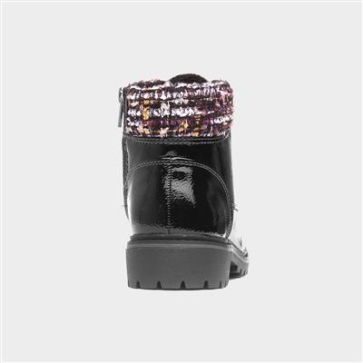 Montreal Womens Black Ankle Boot