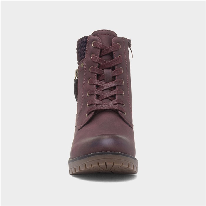 Faroe Womens Dark Red Ankle Boot