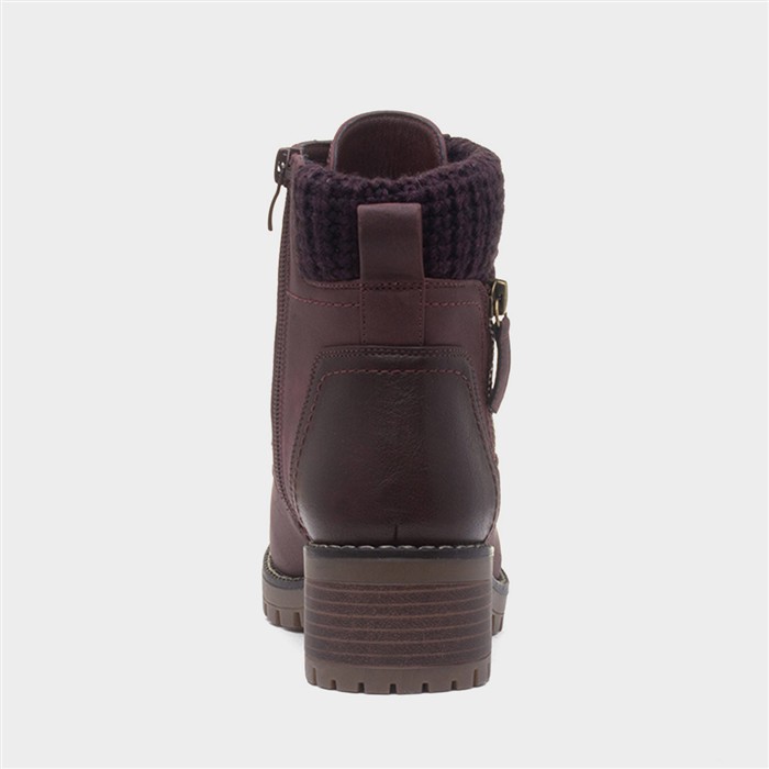 Faroe Womens Dark Red Ankle Boot