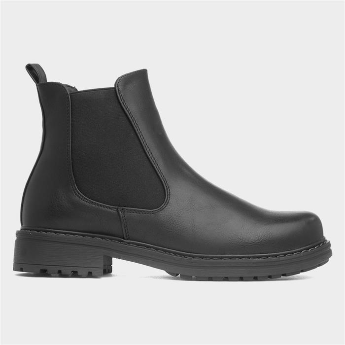 Edmonton Womens Black Ankle Boot