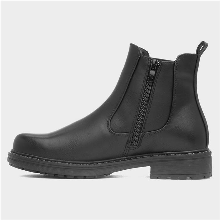 Edmonton Womens Black Ankle Boot