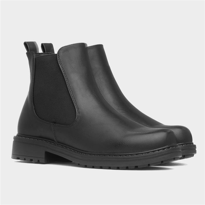 Edmonton Womens Black Ankle Boot
