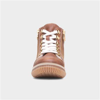 Antistress Womens Tan Ankle Boot
