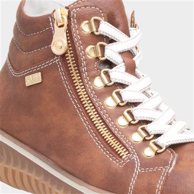 Antistress Womens Tan Ankle Boot