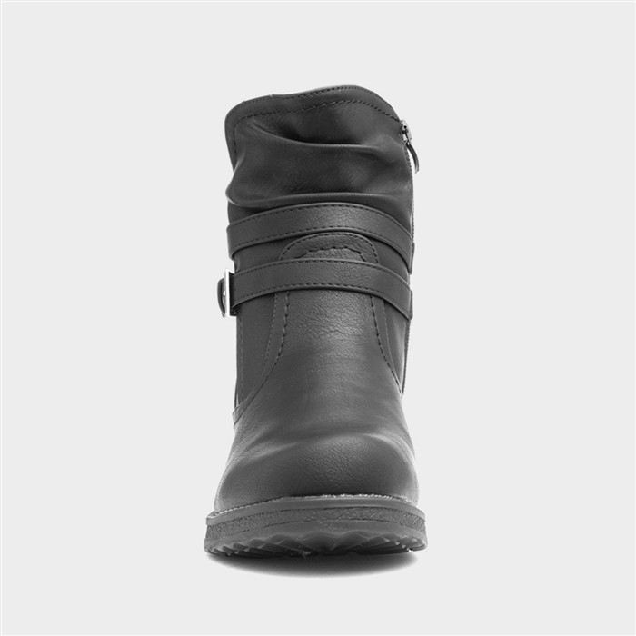 Calgary Womens Black Ankle Boot