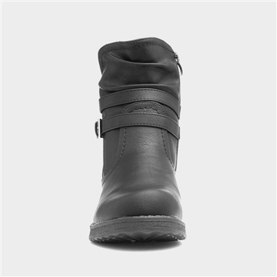 Calgary Womens Black Ankle Boot