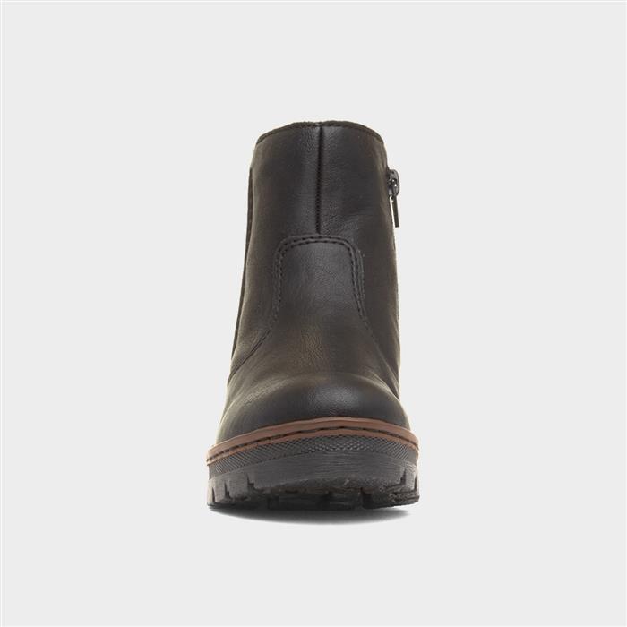 Hannover Antistress Womens Black Wedge Boot