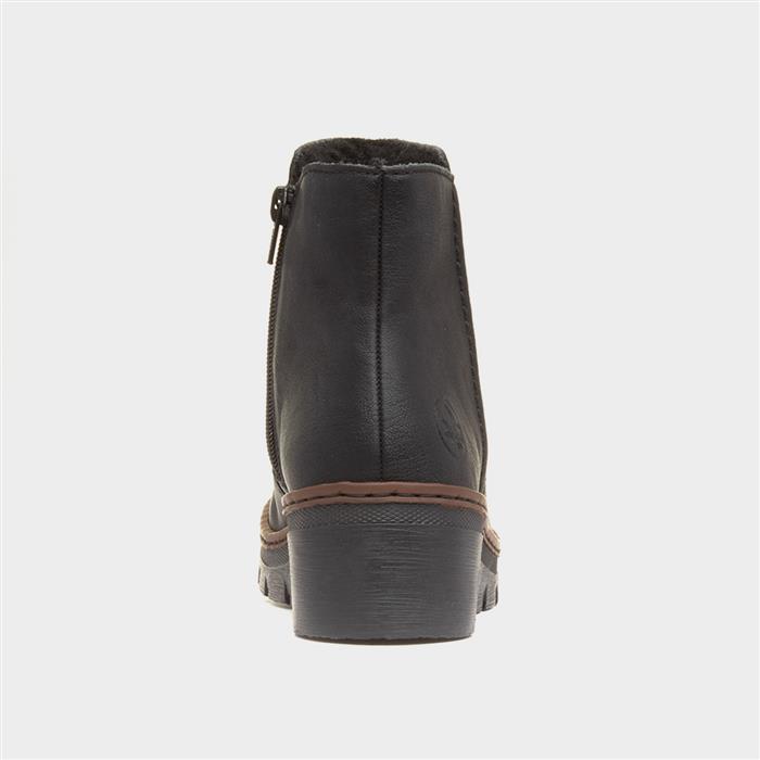 Hannover Antistress Womens Black Wedge Boot