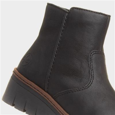 Hannover Antistress Womens Black Wedge Boot