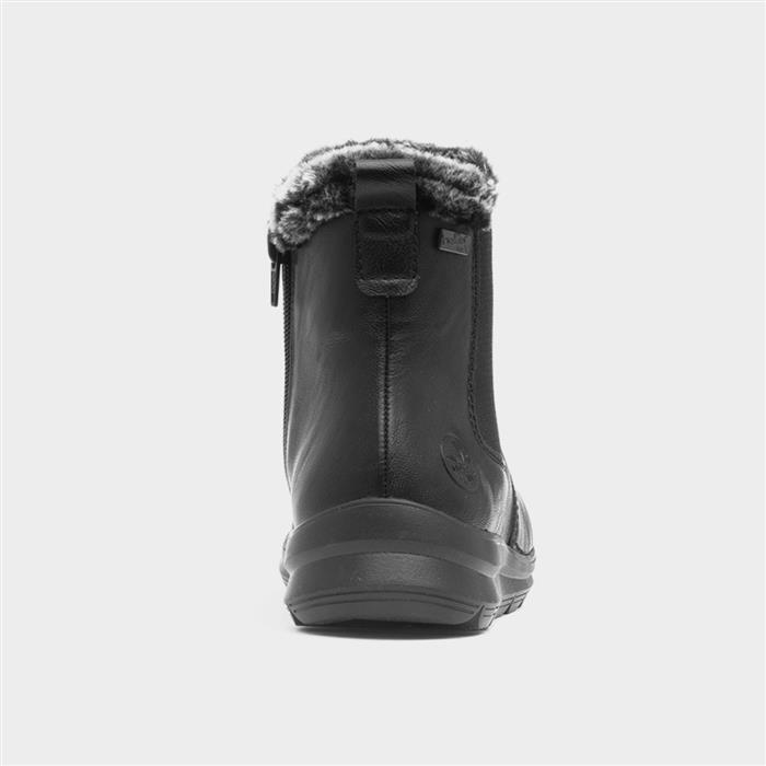Antistress Womens Black Wedge Chelsea Boot
