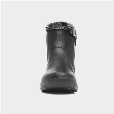 Antistress Womens Black Wedge Chelsea Boot