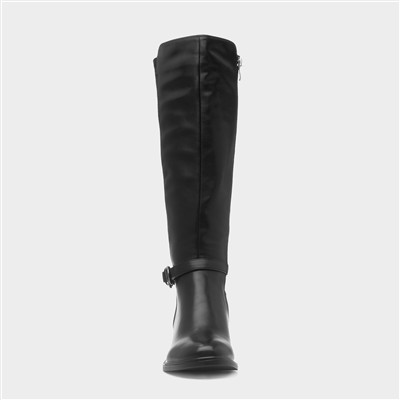 Corby Womens Black Knee High Boot