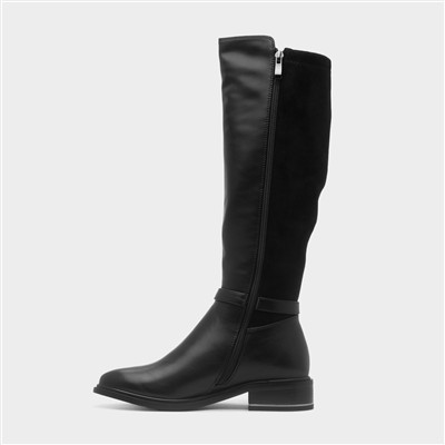 Corby Womens Black Knee High Boot