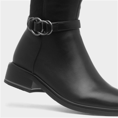 Corby Womens Black Knee High Boot