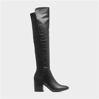 Womens Black Over The Knee Boot