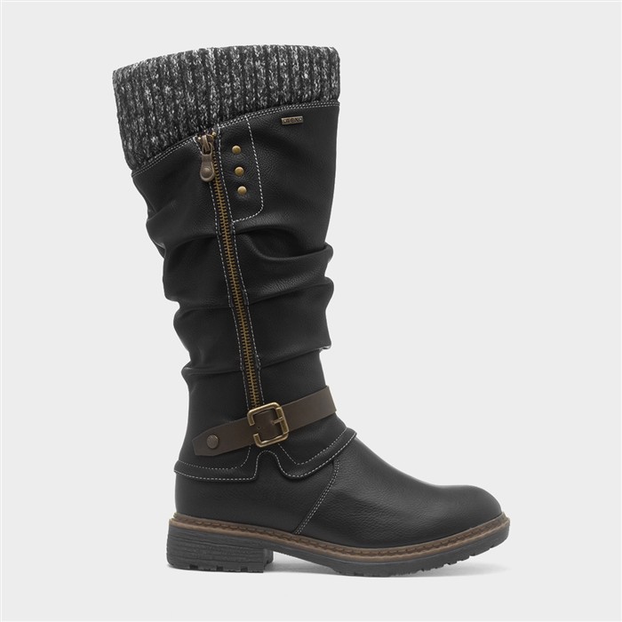 Brisbane Womens Black Knee High Boot