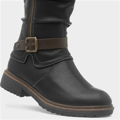 Brisbane Womens Black Knee High Boot