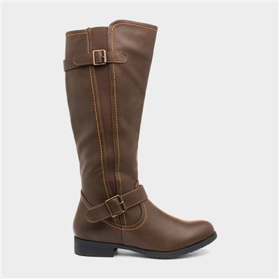 Marcy Womens Brown Knee High Boot