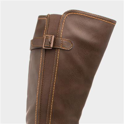 Lilley Marcy Womens Brown Knee High Boot-18804 | Shoe Zone
