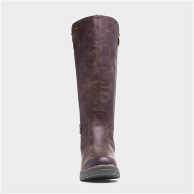 Deborah Womens Brown Knee High Boot