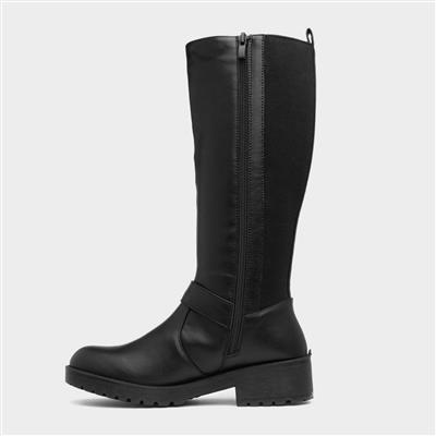 Milly Womens Black High Leg Boot