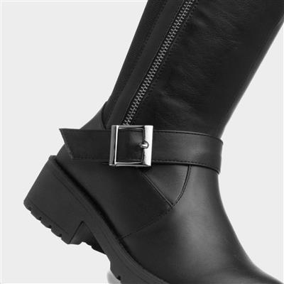 Milly Womens Black High Leg Boot