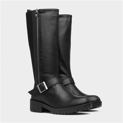 Milly Womens Black High Leg Boot