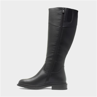 Monardo Womens Black Riding Boot